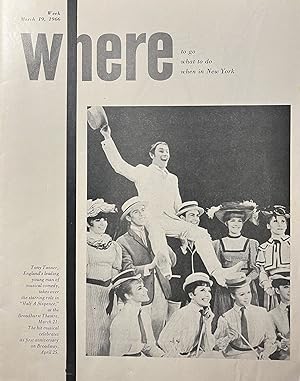 Where Magazine: Where to Go, What to Do, When in New York, Week of March 19, 1966