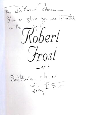 Bild des Verkufers fr Robert Frost; An Adventure in Poetry, 1900-1918 zum Verkauf von World of Rare Books