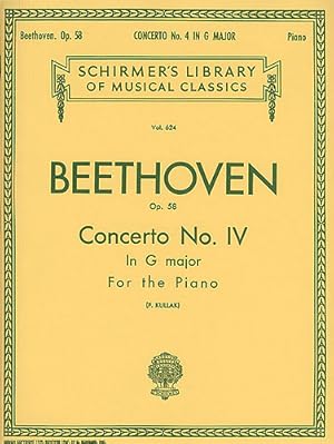 Seller image for BEETHOVEN - Concierto n 4 en Sol Mayor Op.58 para 2 Pianos a 4 Manos for sale by Mega Music