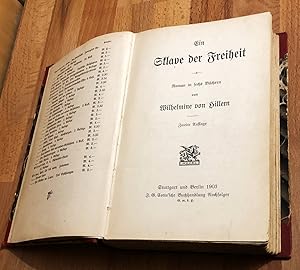 Ein Sklave der Freiheit : Roman in sechs Büchern von Wilhelmine v. Hillern.