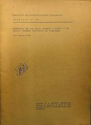 Geología de las Islas Choros y Damas y de Punta Choros, provincia de Coquimbo. Apartado N°39