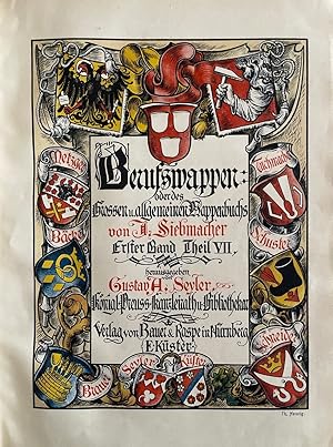 Berufswappen oder des Grossen u. allgemeinen Wappenbuchs von J. Siebmacher erster Band, Theil VII...
