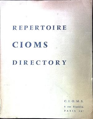 Image du vendeur pour Directory Repertoire; mis en vente par books4less (Versandantiquariat Petra Gros GmbH & Co. KG)