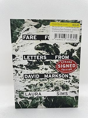 Imagen del vendedor de Fare Forward: Letters from David Markson (Signed First Edition) a la venta por Dan Pope Books