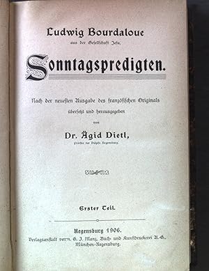 Seller image for Sonntagspredigten: Erster & Zweiter Teil for sale by books4less (Versandantiquariat Petra Gros GmbH & Co. KG)