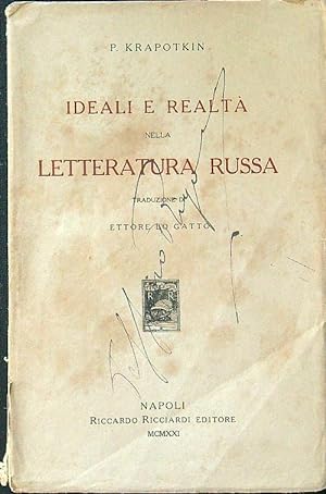 Ideali e realta' nella letteratura russa
