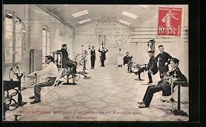 Carte postale Saint-Maurice, Salle de Mecanoterapie, Physiotherapie