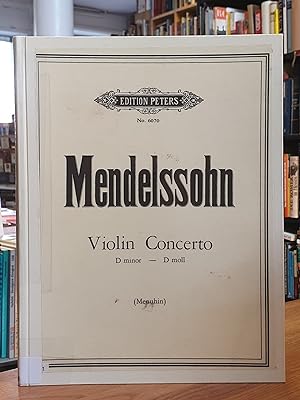 Seller image for Concerto in D Minor for Violin and String Orchestra - Discovered and edited by Jehudi Menuhin - Violin and Piano, for sale by Antiquariat Orban & Streu GbR
