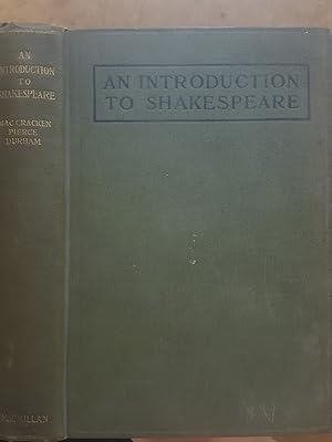 Seller image for An Introduction to Shakespeare for sale by Homeless Books