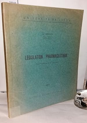 Seller image for Lgislation pharmaceutique ( Textes et commentaires sur des arrts rcents ) for sale by Librairie Albert-Etienne