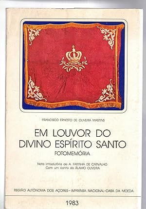 Bild des Verkufers fr Em Louvor do divino espruto santo. Fotomemoria. EDizione in portoghese. zum Verkauf von Libreria Gull