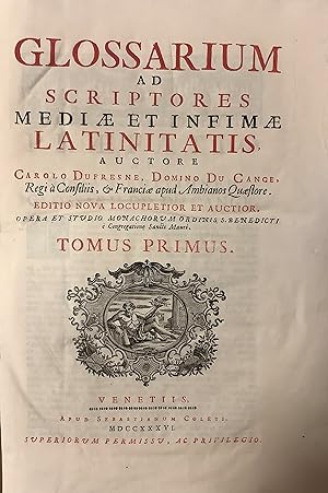 Glossarium ad Scriptores Mediae et Infimae Latinitatis