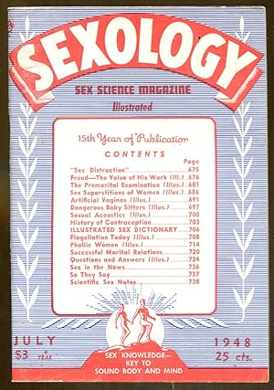 Image du vendeur pour Sexology: Sex Science Magazine-July, 1948 mis en vente par Dearly Departed Books