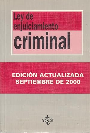 LEY DE ENJUICIAMIENTO CRIMINAL