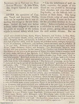 Seller image for Journal of a Voyage to New South Wales. An original article from the Literary Magazine & British Review, 1790. for sale by Cosmo Books