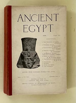 Ancient Egypt: 1914, Part 3; 1916, Part 4; 1917, Parts1,2,3; 1929, Part 2,3,4; 1921, Part 2,3