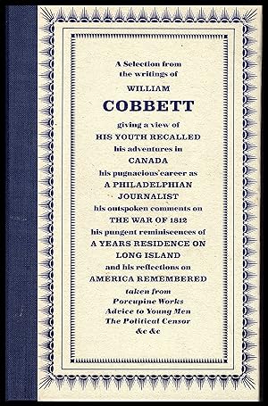 The Folio Society Book -- Cobbetts America by William Cobbett 1985