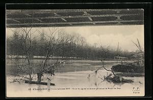 Ansichtskarte Champigny, Inondations 1910, Vue du Quai