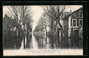 Ansichtskarte La Varenne, Inondations 1910, Rue du Bac