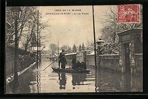 Ansichtskarte Joinville-le-Pont, Inondations, La rue Vautier