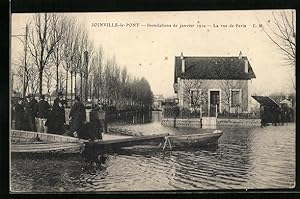 Ansichtskarte Joinville-le-Pont, Inondations 1910, La rue de Paris