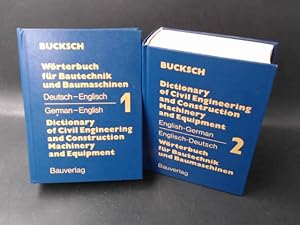 2 Bücher: Wörterbuch für Bautechnik und Baumaschinen in 2 Bänden/Dictionary of Civil Engineering ...