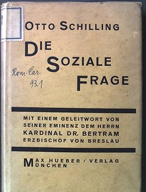 Image du vendeur pour Die soziale Frage. mis en vente par books4less (Versandantiquariat Petra Gros GmbH & Co. KG)