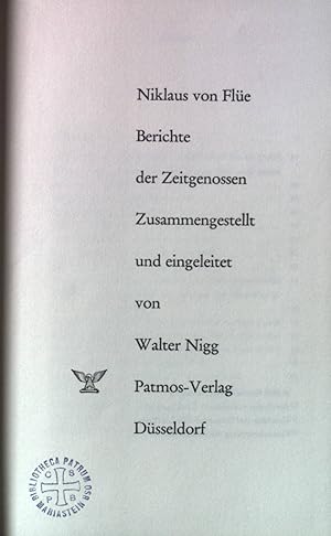 Bild des Verkufers fr Berichte der Zeitgenossen. Heilige und ungeteilte Christenheit dargestellt von Zeugen ihres Lebens zum Verkauf von books4less (Versandantiquariat Petra Gros GmbH & Co. KG)