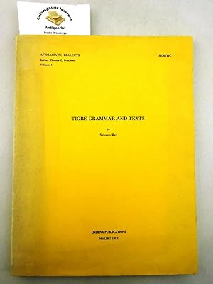Tigre Grammar and Texts ISBN 10: 0890030979ISBN 13: 9780890030974