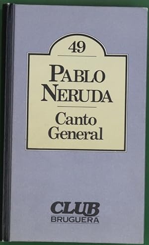 Imagen del vendedor de Canto general a la venta por Librera Alonso Quijano