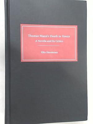 Bild des Verkufers fr Thomas Mann's Death In Venice. A Novella and Its Critics. zum Verkauf von Plurabelle Books Ltd