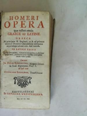 Opera quae exstant omnia graece et latine graeca ad principemH. Stehphani, u & ad priman omnium D...