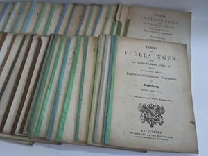 Imagen del vendedor de Anzeigen der Vorlesungen.Sammlung von 91 Heften a la venta por Celler Versandantiquariat