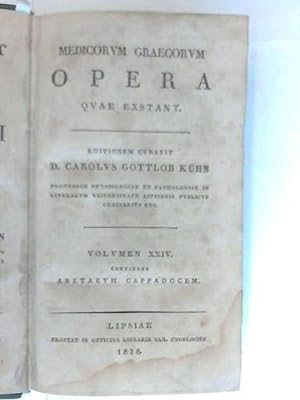 Medicorum Graecorum Opera Quae Exstant. Volumen XXIV. continens Aretaeum Cappadocem