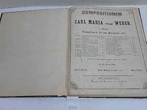 Image du vendeur pour Compositionen von Carl Maria von Weber. Band 1 in 3 Teilen mis en vente par Celler Versandantiquariat