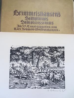 Simplicius Simplicissimus. In 35 Linolschnitten von Karl Schmidt, Wolfrathshausen