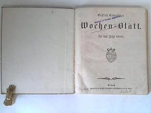 Image du vendeur pour Grflich Erbachisches Wochen-Blatt fr das Jahr 1840. 52 Ausgaben in einem mis en vente par Celler Versandantiquariat