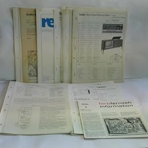 Imagen del vendedor de 33 Service-Instructions (Anleitungen), Service-Informationen und Technische Daten fr Fernseh-Gerte a la venta por Celler Versandantiquariat