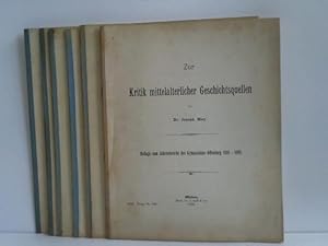 Image du vendeur pour Jahresbericht ber das Schuljahr 1903-1904. 6 Hefte mis en vente par Celler Versandantiquariat