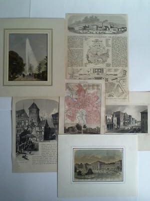 Sammlung von 6 verschiedenen Bildern von Hannover in unterschiedlichen Ansichten