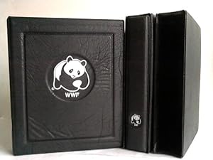 Tiermotiv-Sammlung. 2 original WWF-Ordner im Schuber