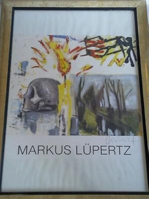 Markus Lüpertz - Handsignierter Plakatausschnitt im Offsetdruck