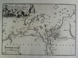 Carte Particuliere des Environs de St. Malo et des Entrées de la Riviere de Diman, Comme ellas pa...