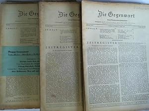 Bild des Verkufers fr Die Gegenwart - Eine Halbmonatsschrift. 28 Doppelnummern aus 1946 bis 1948, Erster bis Dritter Jahrgang zum Verkauf von Celler Versandantiquariat