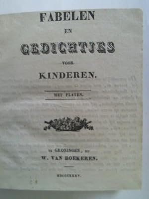 Seller image for Fabelen en Gedichtjes voor Kinderen. Met Platen for sale by Celler Versandantiquariat