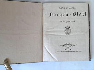 Image du vendeur pour Grflich Erbachisches Wochen-Blatt fr das Jahr 1843. 52 Ausgaben in einem mis en vente par Celler Versandantiquariat