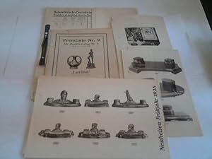 34 Werbeblätter und 3 Preislisten des Jahres 1930 sowie 1 Anschreiben
