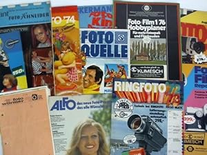 Sammlung von 38 Fotokatalogen, Zeitschriften und Prospekten