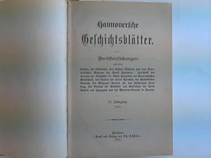 Hannoversche Geschichtsblätter