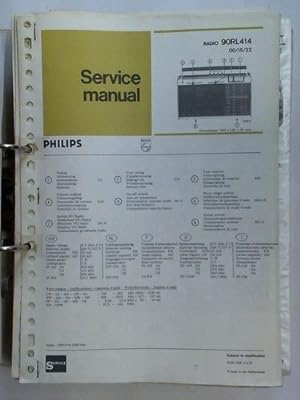Sammlung von ca. 60 Werkstatt-Service Informationen - Radiogeräte